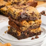 Delicious homemade brookies combining brownies and cookies in one treat.