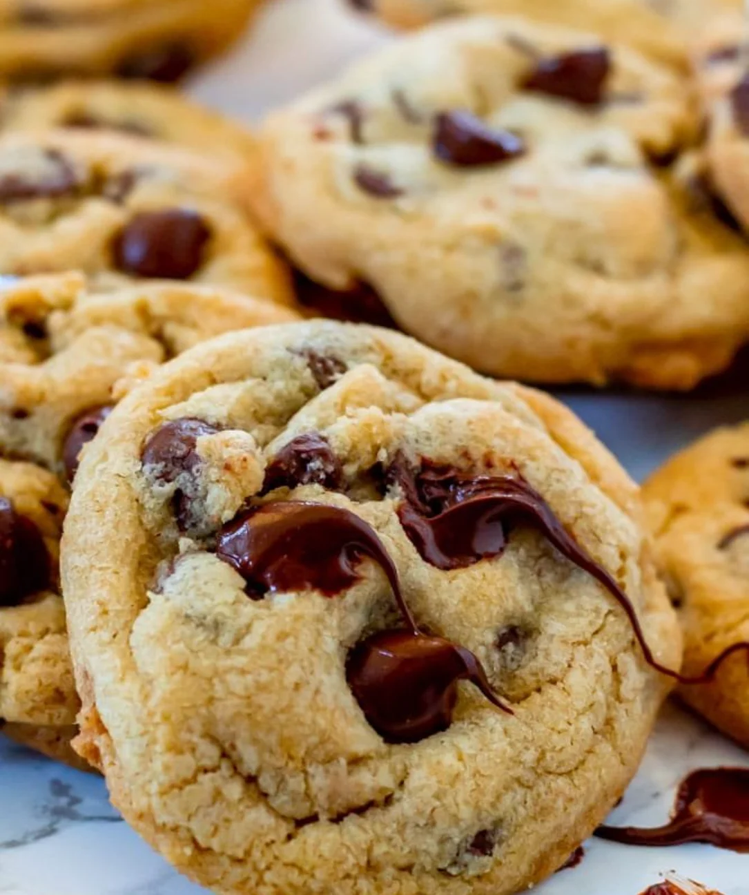 Delicious gluten-free chocolate chip cookies fresh out of the oven
